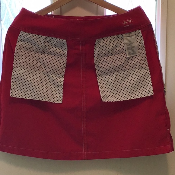 Adidas ClimaCool Red Skirt Size 6 - Picture 7 of 8